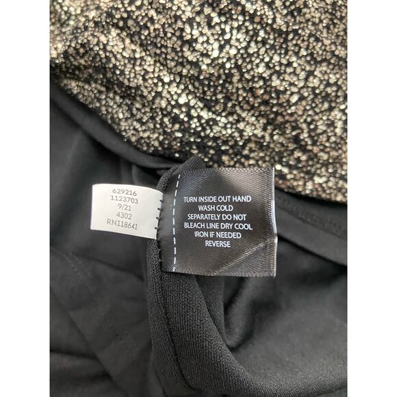 Lane Bryant Surplice Ombre Foil Dress Womens 26 Faux Wrap Elastic Waist Sparkle - Picture 10 of 12